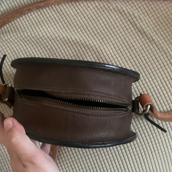 Custom NEW leather sunflower circle bag - Picture 4 of 4